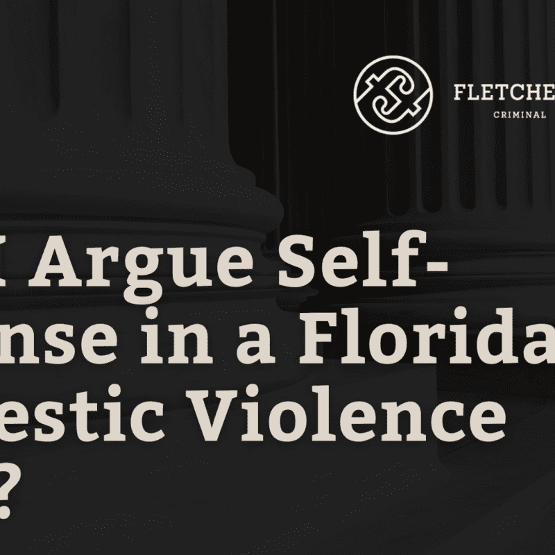 Can I Argue Self-Defense in a Florida Domestic Violence Case?