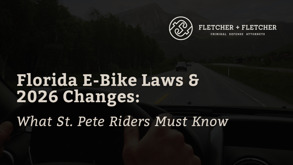 Florida E-Bike Laws & 2026 Changes: What St. Pete Riders Must Know - fletcher and fletcher